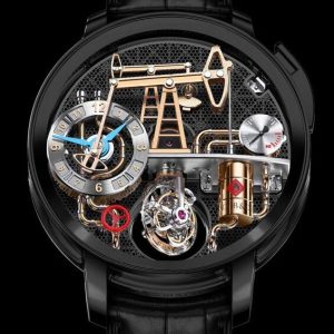 Jacob & Co. OIL PUMP TITANIUM BLACK DLC Watch Replica OI100.21.AA.AA.A Jacob and Co Watch Price