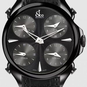 Jacob & Co. PALATIAL FIVE TIME ZONE BLACK PVD COATING Watch Replica PZ500.11.NS.LA.A Jacob and Co Watch Price