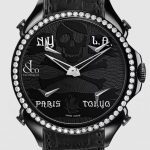 Jacob & Co. PALATIAL FIVE TIME ZONE PIRATE BLACK PVD WHITE DIAMOND SET BEZEL Watch Replica PZ500.11.RO.NP.A Jacob and Co Watch Price