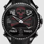 Jacob & Co. PALATIAL FIVE TIME ZONE PIRATE BLACK PVD RUBY SET DIAL & BLACK DIAMOND SET BEZEL Watch Replica PZ500.11.SO.NU.A Jacob and Co Watch Price