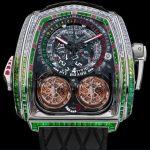 Jacob & Co. TWIN TURBO FURIOUS BAGUETTE WHITE DIAMONDS & TSAVORITES Watch Replica TT800.40.AA.UB.ABVEA Jacob and Co Watch Price
