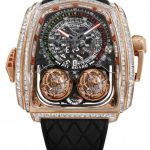 Jacob & Co. TWIN TURBO FURIOUS BAGUETTE WHITE DIAMONDS ROSE GOLD TT800.40.BD.AA.A Watch Replica Jacob and Co Watch Price