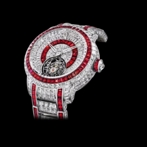 Jacob & Co. caviar tourbillon WHITE DIAMONDS & RUBIES Watch Replica CV300.30.BD.DR.A30BA Jacob and Co Watch Price
