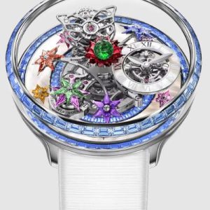 Jacob & Co. fleurs de jardin WHITE GOLD AND ICY BLUE SAPPHIRES Watch Replica AF321.30.BB.AA.B Jacob and Co Watch Price