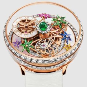 Jacob & Co. fleurs de jardin ROSE GOLD AND BAGUETTE DIAMONDS Watch Replica AF321.40.BC.AA.B Jacob and Co Watch Price