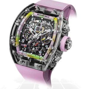 Replica Richard Mille RM011 SAPPHIRE FLYBACK CHRONOGRAPH "A11 TIME MACHINE LILAC PINK" Watch