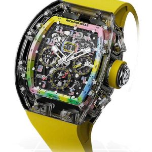 Replica Richard Mille RM011 SAPPHIRE FLYBACK CHRONOGRAPH "A11 TIME MACHINE YELLOW" Watch