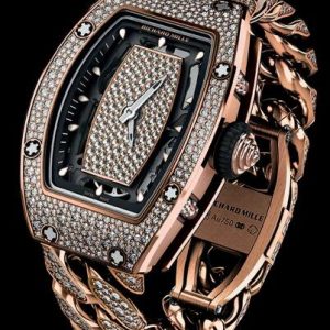 Replica Richard Mille RM 007 Red Gold full set Diamonds Watch
