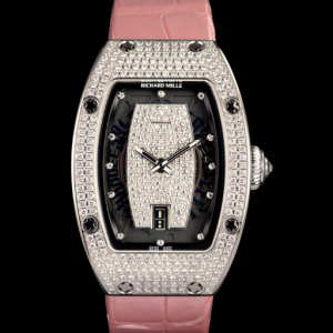 Replica Richard Mille RM 007 White Gold Full Set pink strap Watch