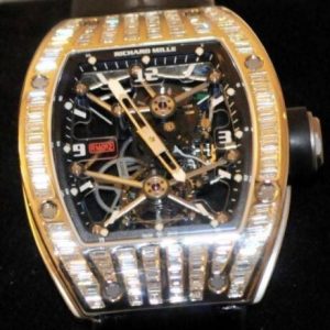 Replica Richard Mille RM 012 Tourbillon Rose Gold With diamond Watch