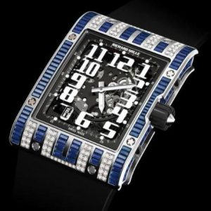 Replica Richard Mille RM 016 WHITE GOLD Blue BAGUETTE SAPPHIRE SET Watch