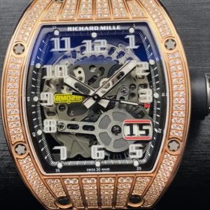 Replica Richard Mille RM 029 Rose Gold Med Set Diamond Watch