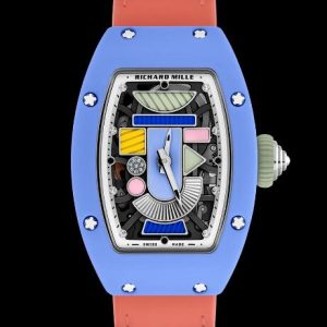 Replica Richard Mille RM 07-01 Automatic Coloured Ceramics Powder Blue Watch