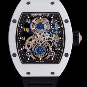 Replica Richard Mille RM 17-02 Manual Winding Tourbillon TZP White Ceramic Watch