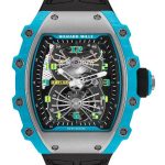 Replica Richard Mille RM 21-02 Tourbillon Aerodyne Blue Quartz TPT Watch