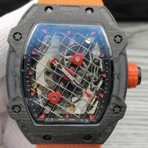 Replica Richard Mille RM 27-04 TOURBILLON RAFAEL NADAL Carbon Orange textile Watch