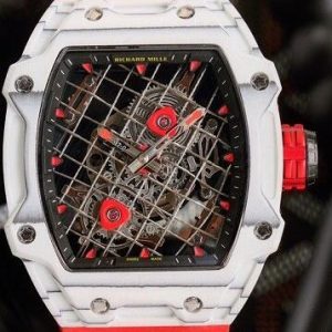 Replica Richard Mille RM 27-04 TOURBILLON RAFAEL NADAL TITANIUM RED RUBBER Watch