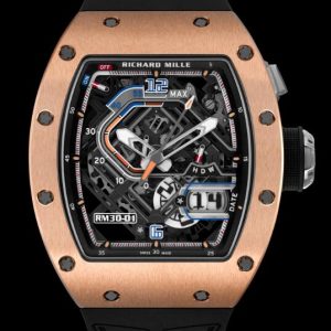 Buy Replica Richard Mille RM 30-01 Automatic with Declutchable Rotor Red Gold Watch