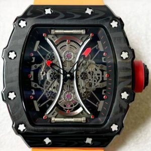 Replica Richard Mille RM 53-01 Tourbillon Pablo Mac Donough Orange Rubber Watch