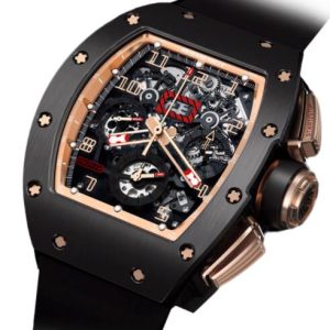 Replica Richard Mille RM 011 Felipe Massa Flyback Black Kite Watch