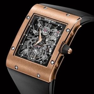 Replica Richard Mille RM 017 Manual Winding Tourbillon Extra Flat Rose Gold Watch