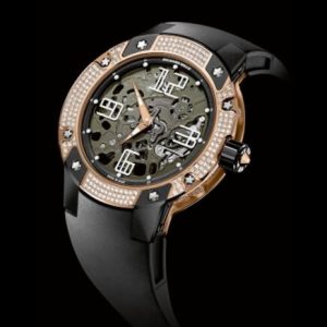 Replica Richard Mille RM 033 Extra Flat Automatic Red Gold With diamond Watch
