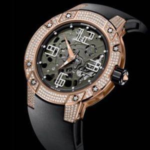 Replica Richard Mille RM 033 Extra Flat Automatic diamond Red Gold Watch