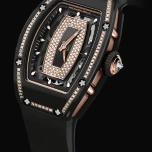 Replica Richard Mille RM 07-01 Automatic Winding Red Gold & Ceramic Diamond Watch