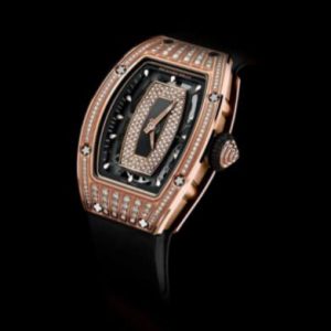 Replica Richard Mille RM 07-01 Automatic Red Gold full diamonds set Watch