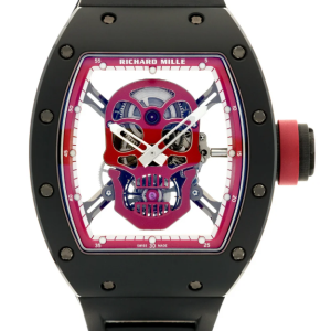 Replica Richard Mille RM 52-01 Red Skull Black Ceramic Watch