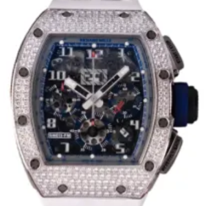 Replica Richard Mille RM011 FM WG Full Setting Asia Edition Carbon TPT Watch