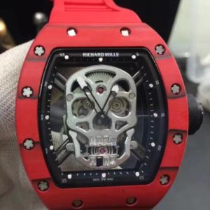 Replica Richard Mille RM052 SKULL Carbon RED Watch