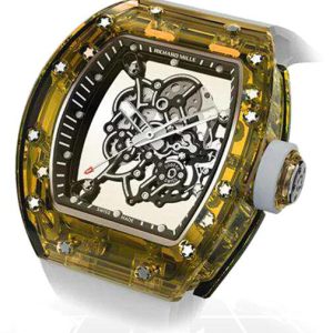 Replica Richard Mille RM055 SAPPHIRE "A55 YELLOW" Watch
