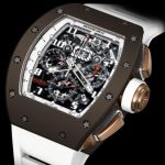 Replica Richard Mille RM 011 Flyback Chronograph Brown Ceramic Watch