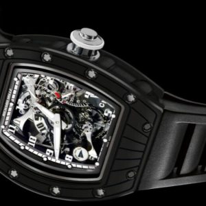Replica Richard Mille RM 015 Tourbillon Perini Navi Black Ceramic Watch
