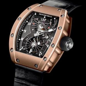 Replica Richard Mille RM 021 Tourbillon Aerodyne Red Gold Watch