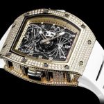 Replica Richard Mille RM 022 Aerodyne Dual Time Zone Red Gold Diamond Watch