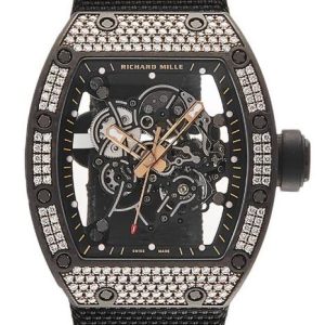 Replica Richard Mille RM 055 Bubba Watson Carbon Rose Gold Diamond Watch