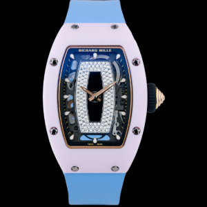 Replica Richard Mille RM 07-01 Pink Ceramic & White Gold Watch