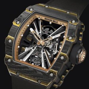 Replica Richard Mille RM 12-01 Carbon Gold Tourbillon Watch