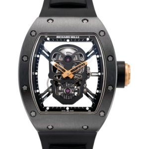 Replica Richard Mille RM 52-01 Skull Black Ceramic Watch