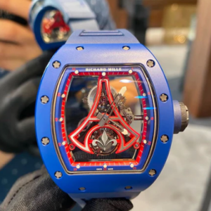 Replica Richard Mille RM 52-03 'PSG Tourbillon Edition' Blue Ceramic Watch