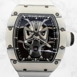 Replica Richard Mille RM 52-06 TOURBILLON MASK Skull White Watch