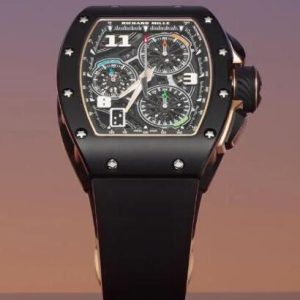 Replica Richard Mille RM 72-01 Automatic Winding Lifestyle Flyback Chronograph Black TZP CERAMIC Watch